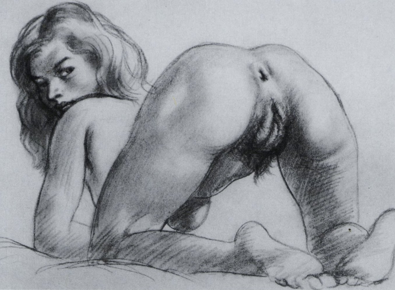 Girl sex pencil drawings