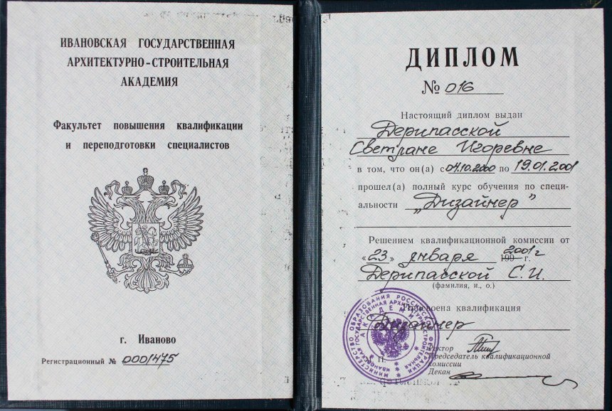Специальность по диплому техникума