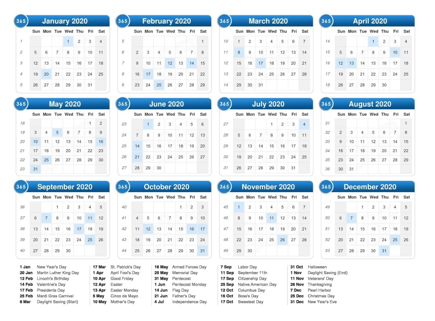 Kalender 2022
