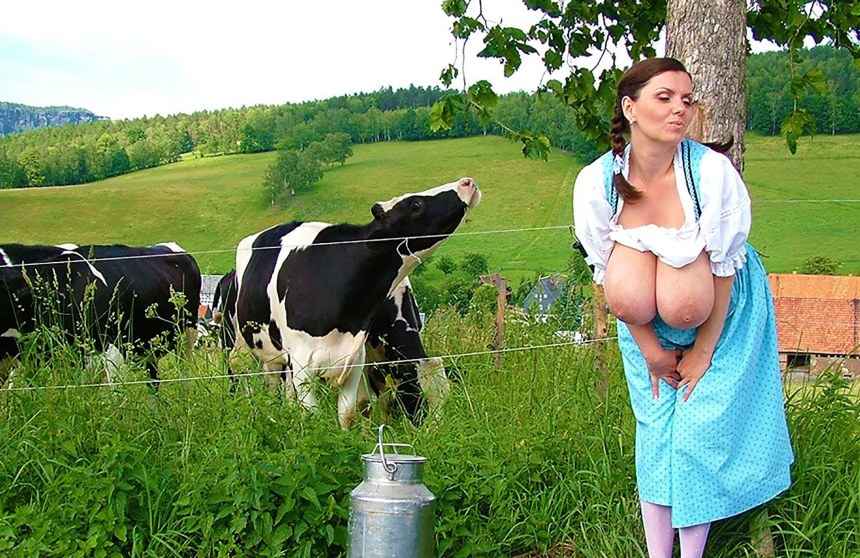 Милена вельба и сиськи доярка