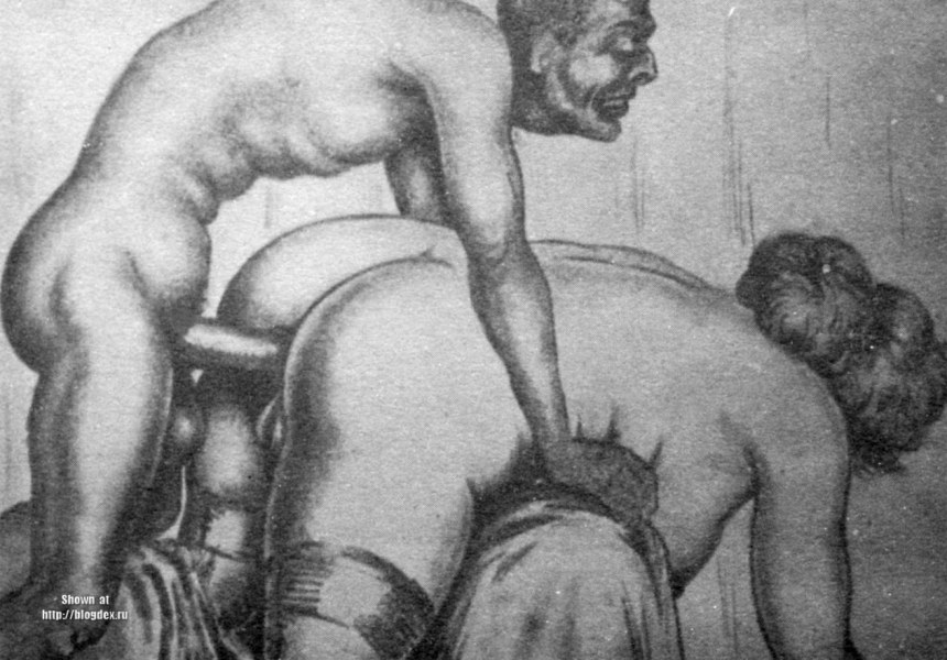 Старинные порнографические рисунки анал