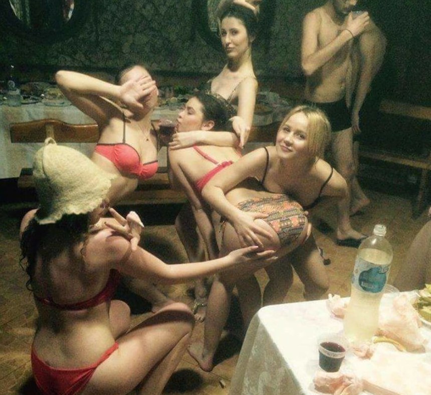 Пьянка в бане