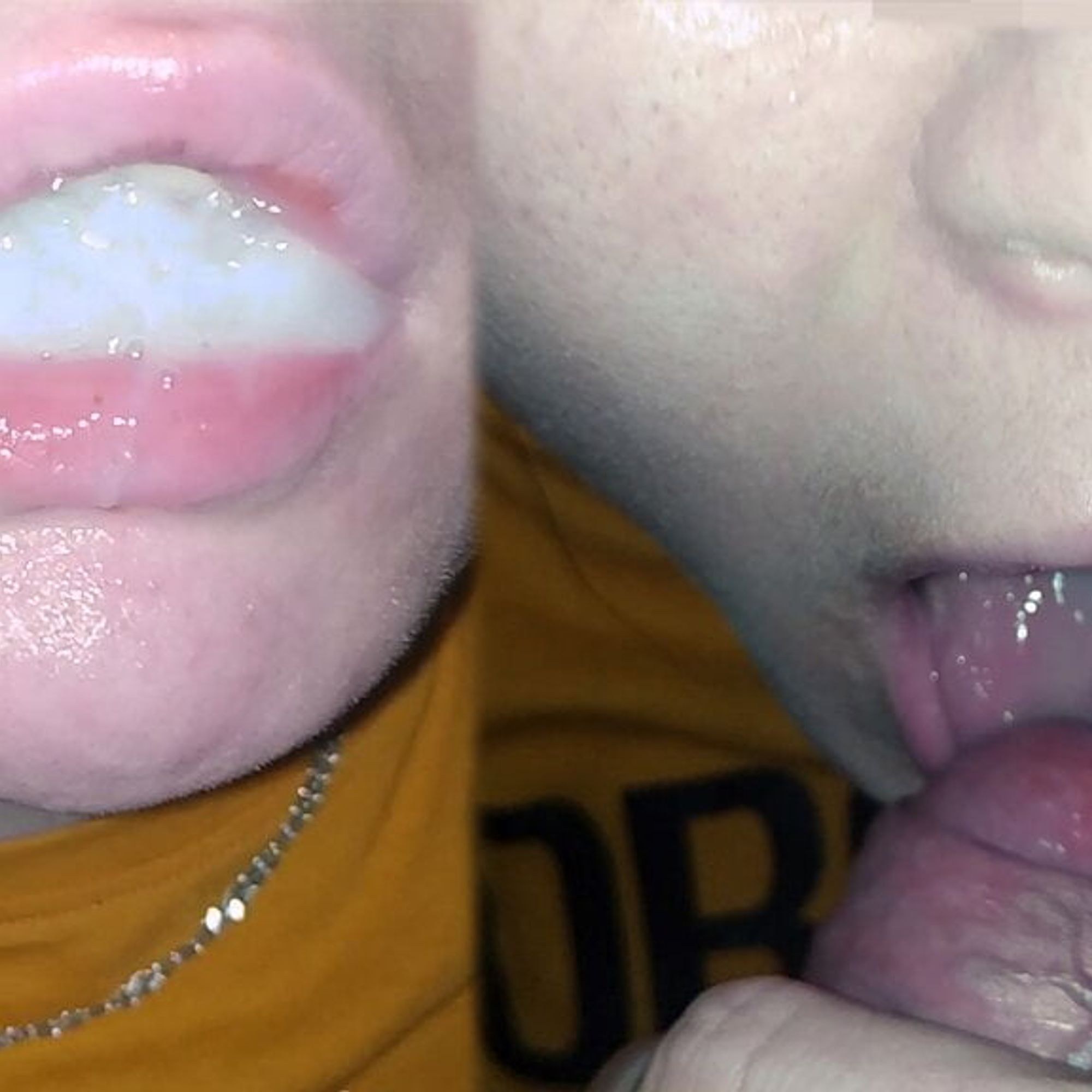 телки целуются со спермой во рту фото 28