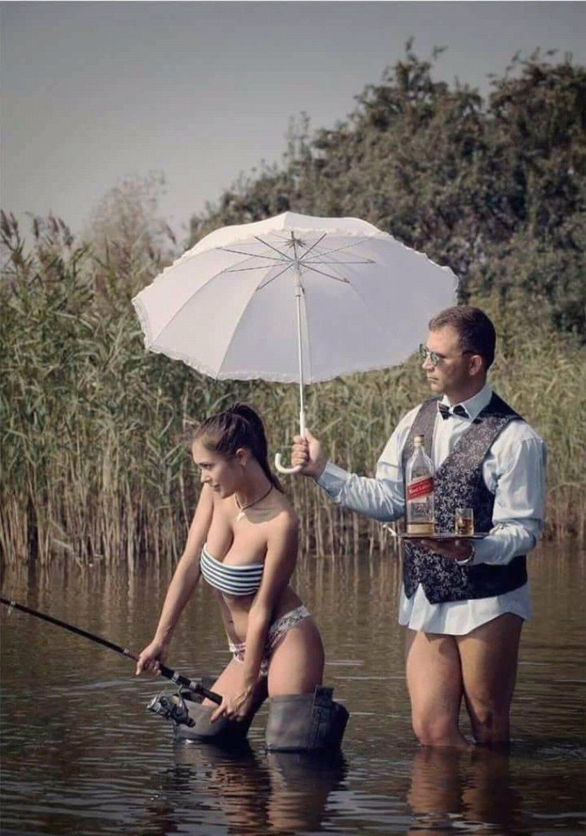 Женщины на рыбалке приколы