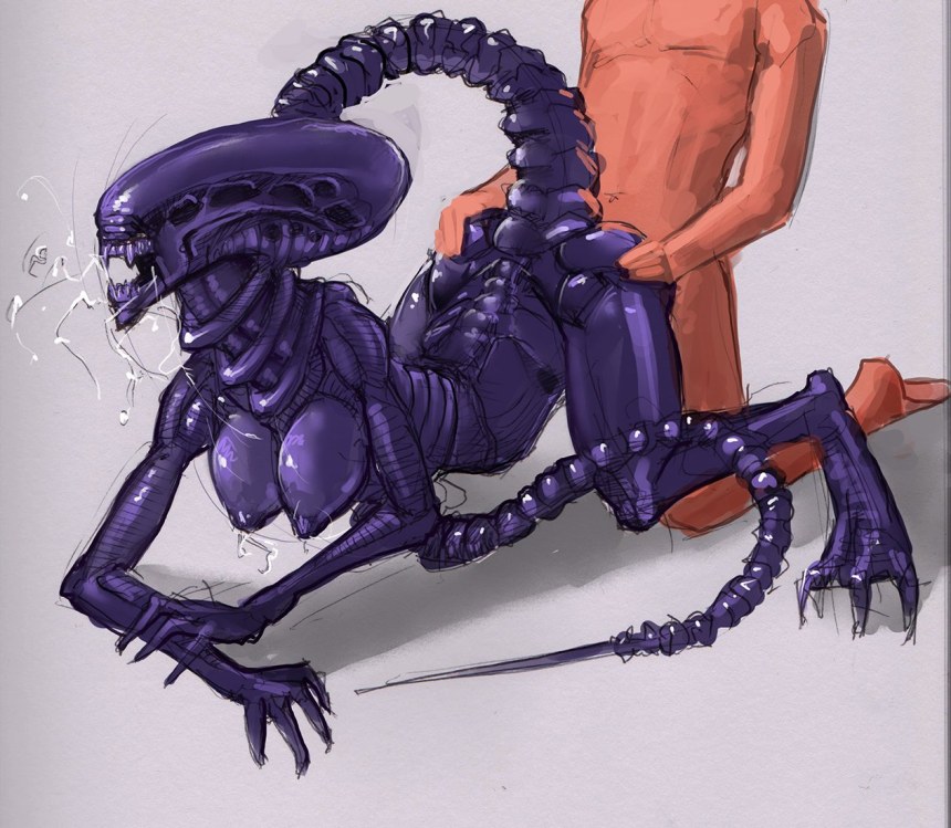 Ксеноморф самка Королева Rule 34