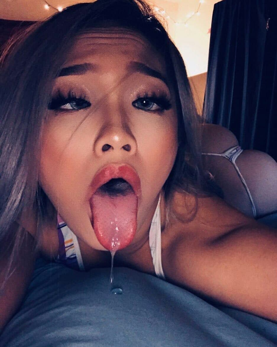 Ahegao drool
