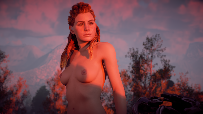 Horizon Zero Dawn мод на голую Элой