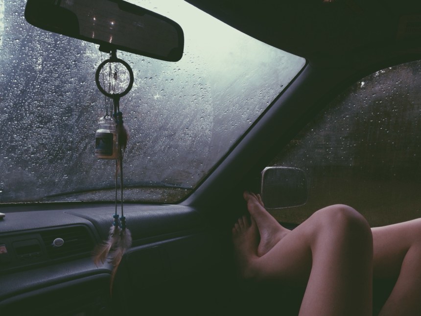 Девушка авто ночь
