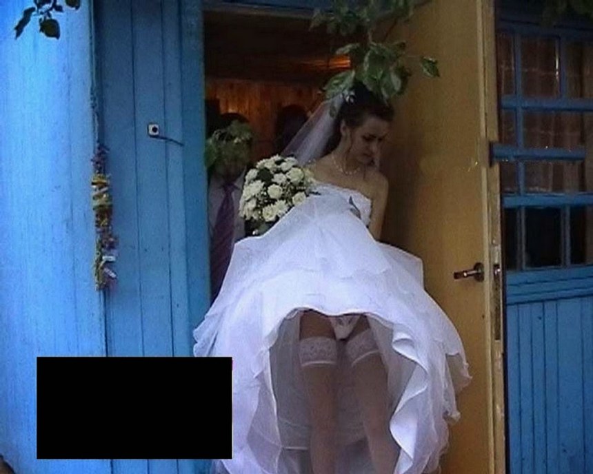 Невеста засветила