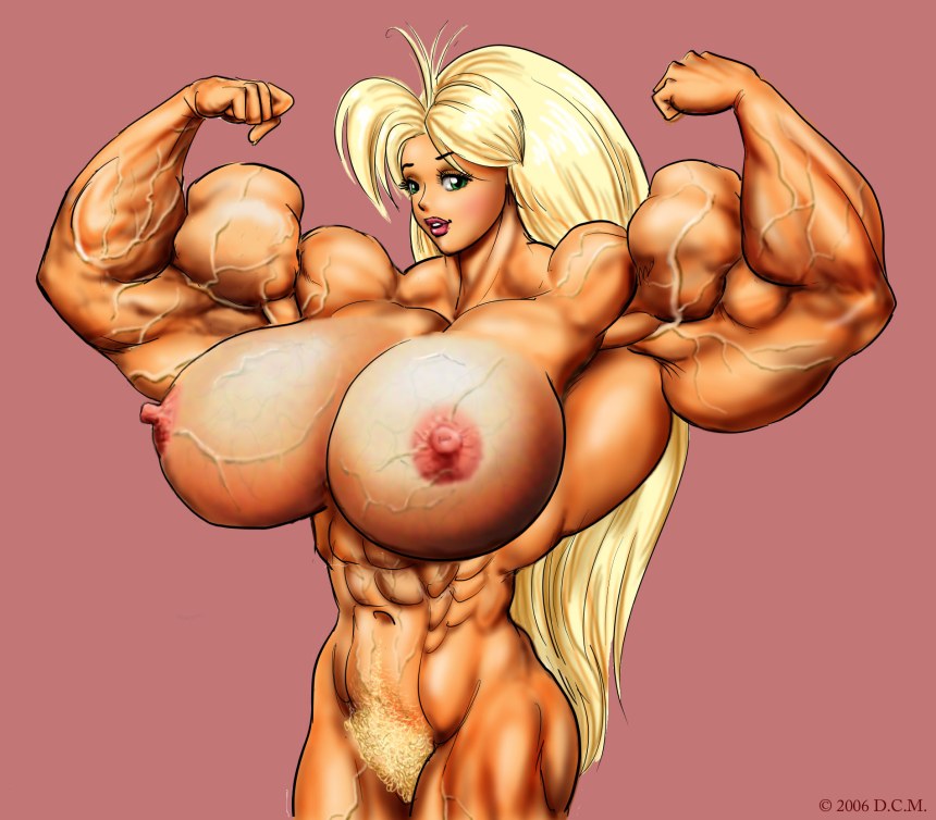 Muscle growth female Tetsuko сиська