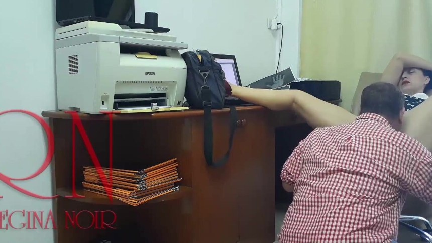 Voyeur Boss secretly films hot Office girl Masturbate